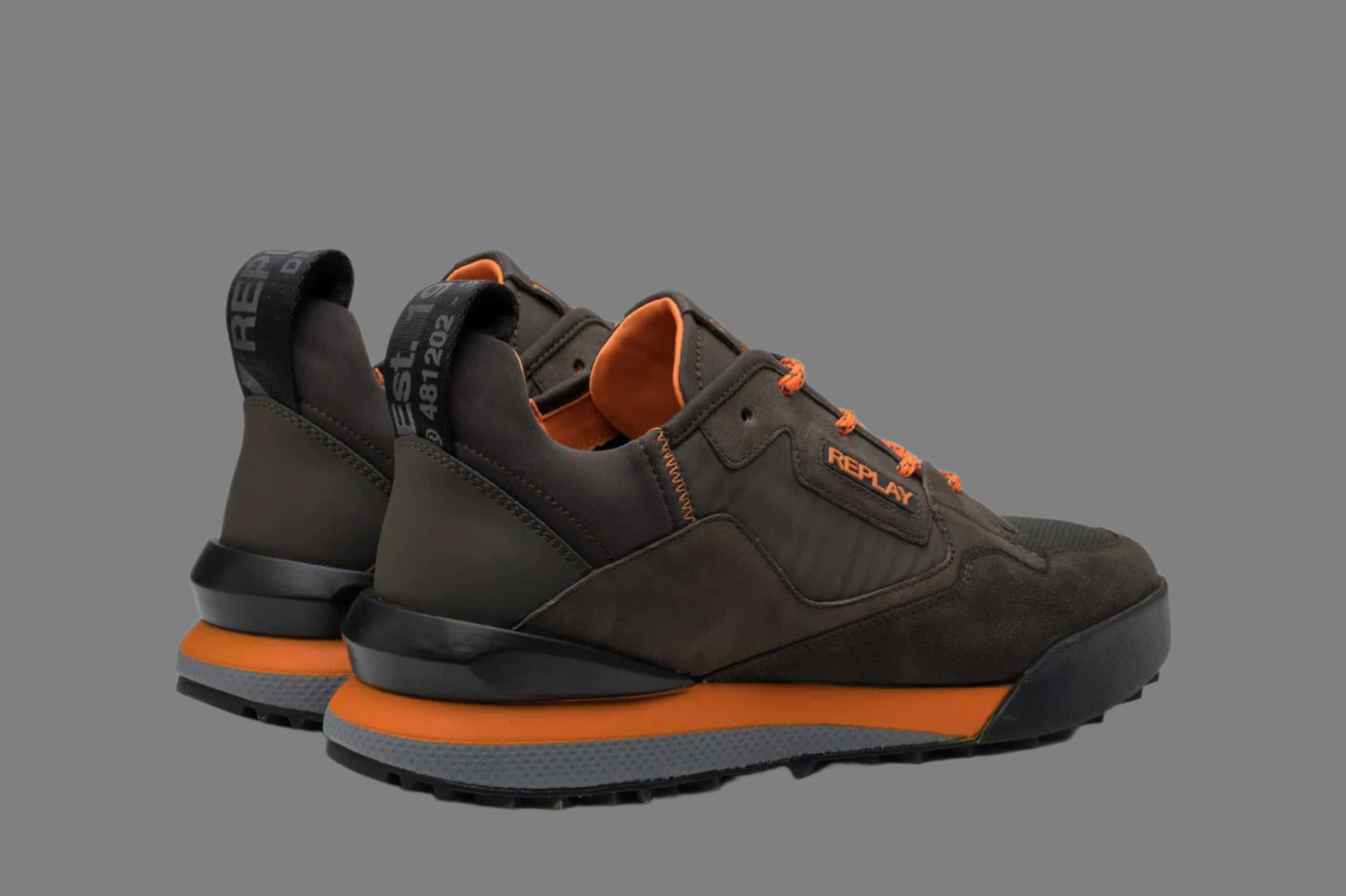 Field Master Sneaker (Dk Grey/Orange)