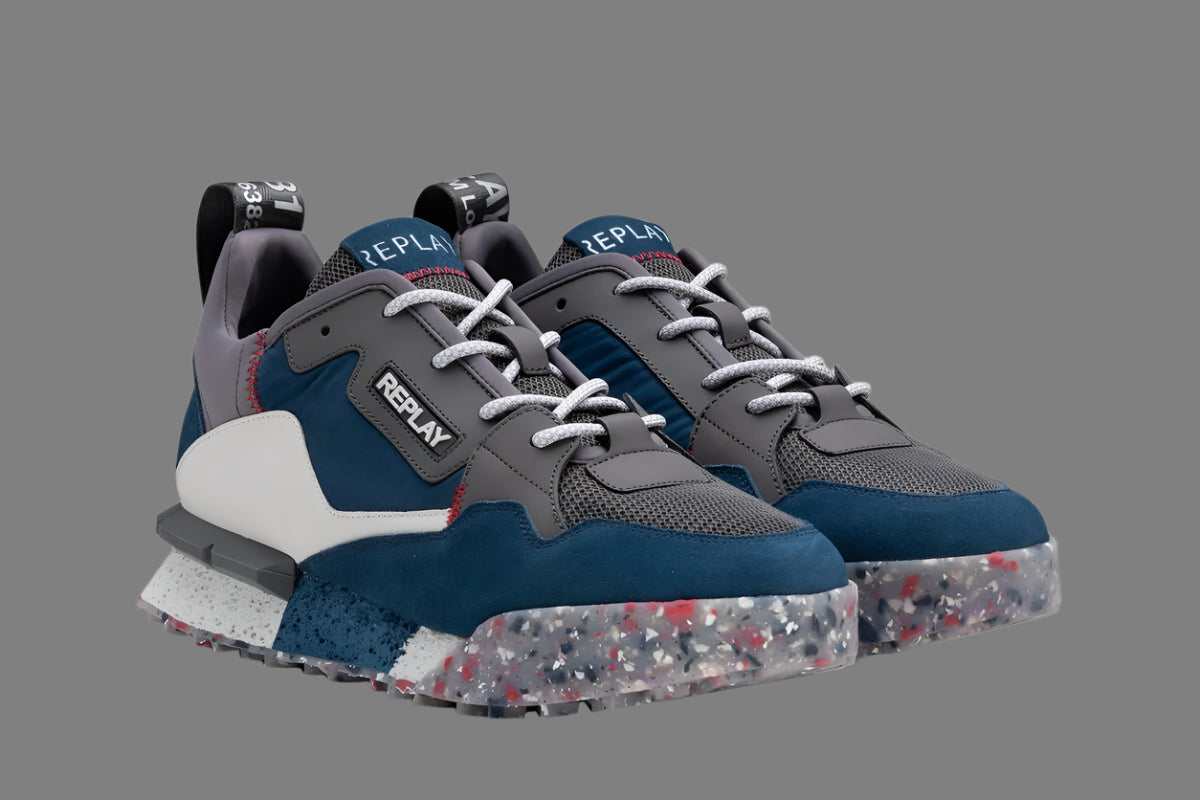 Field Classic Sneaker (Blue/Grey/Wht)