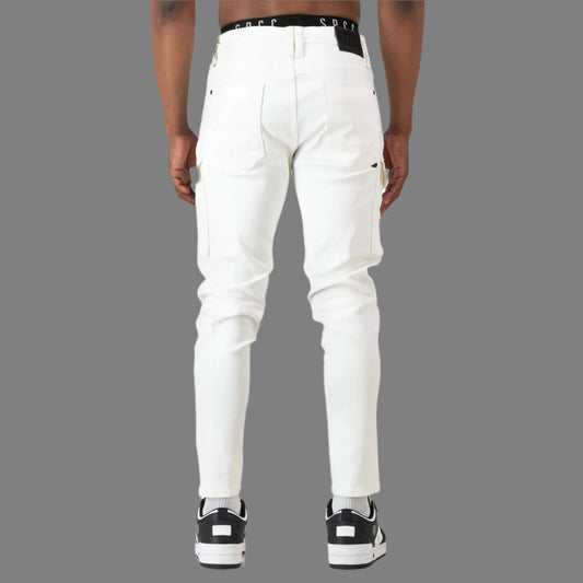 Cyclone Jeans (White)