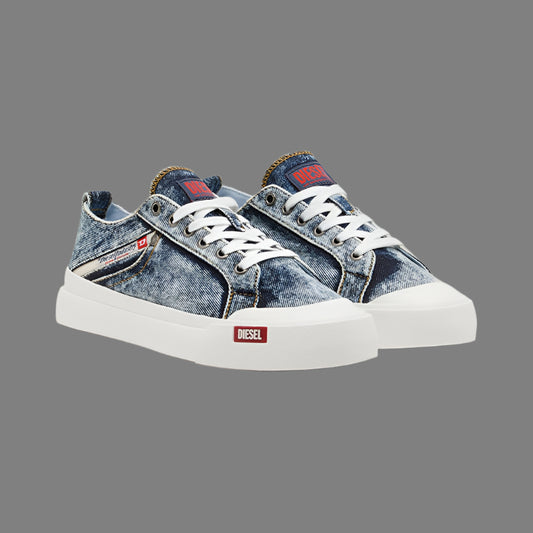S-Athos-Low Denim Sneakers
