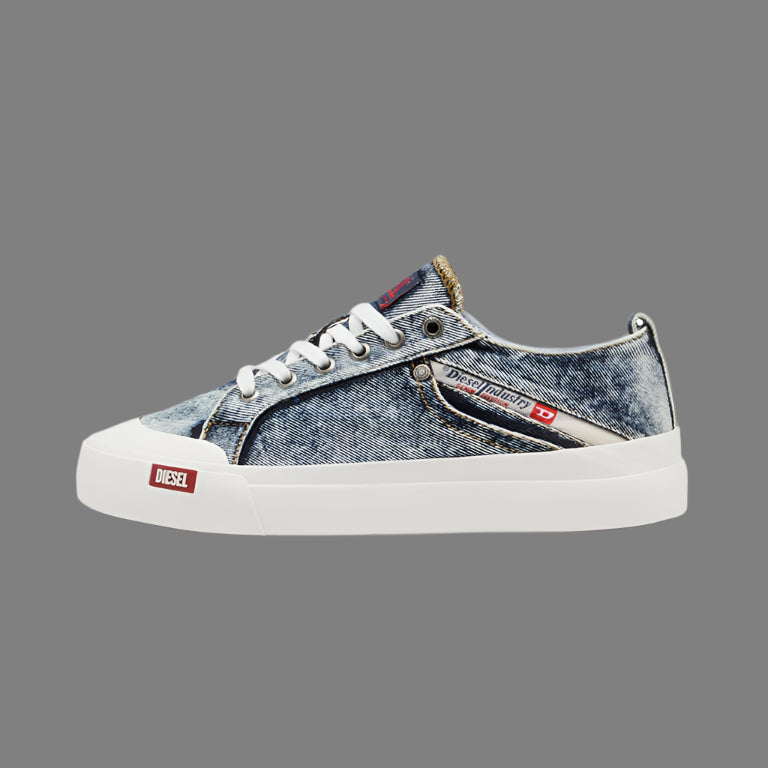 S-Athos-Low Denim Sneakers