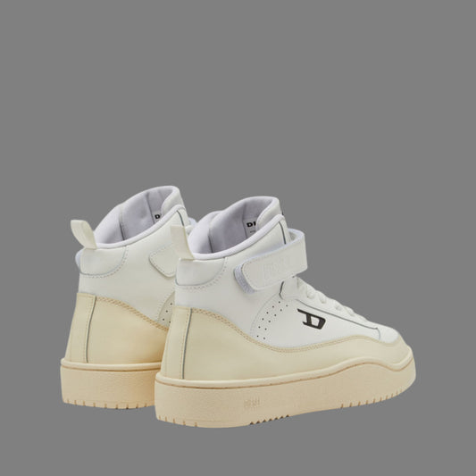 S-Tracker-D-Mid Top Sneaker (Creme/Wht)