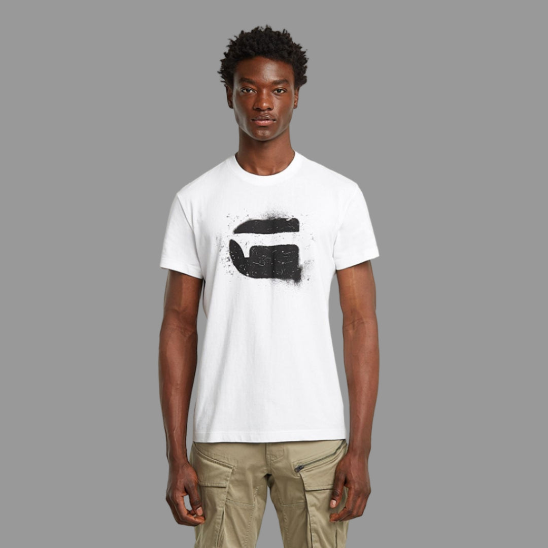 g'morning stitch logo Tee ホワイト Tシャツ S Spray G Logo T-Shirt – Casual Affair