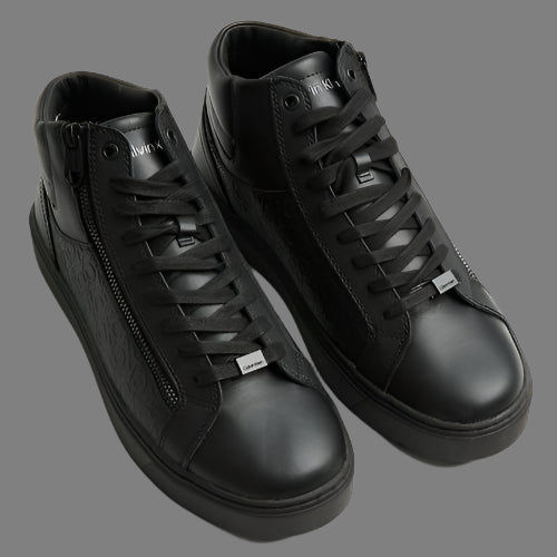 High Top Lace Up W/Zip Mono (Triple Black)