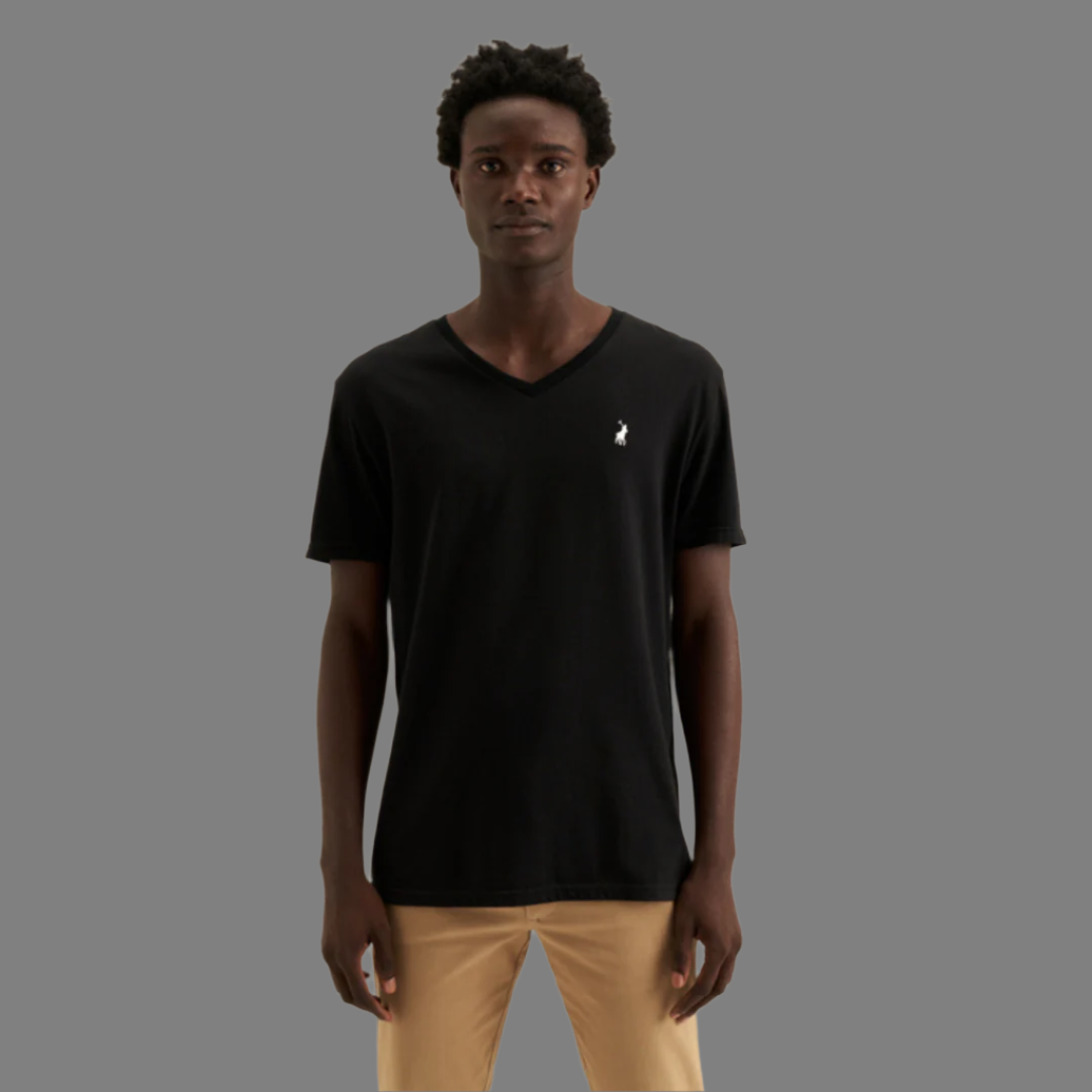 V-Neck T-Shirt (Black)