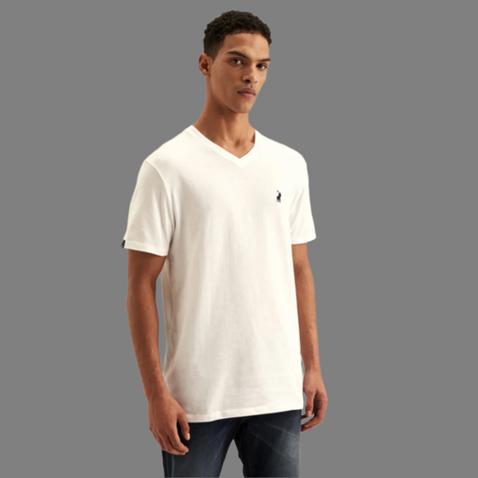V-Neck T-Shirt (White)