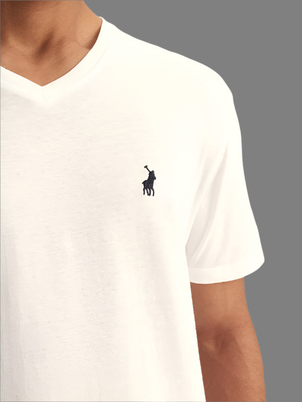 V-Neck T-Shirt (White)