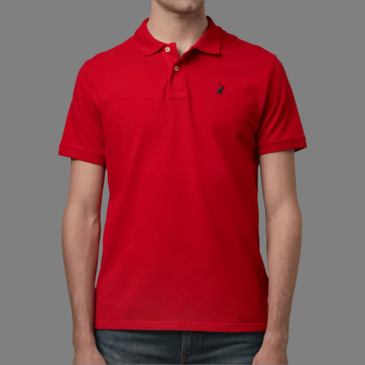 Short Sleeve Pique Golfer (Red)