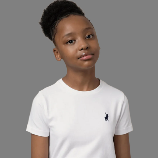 Girls Kelly Short Sleeve Tee (White)