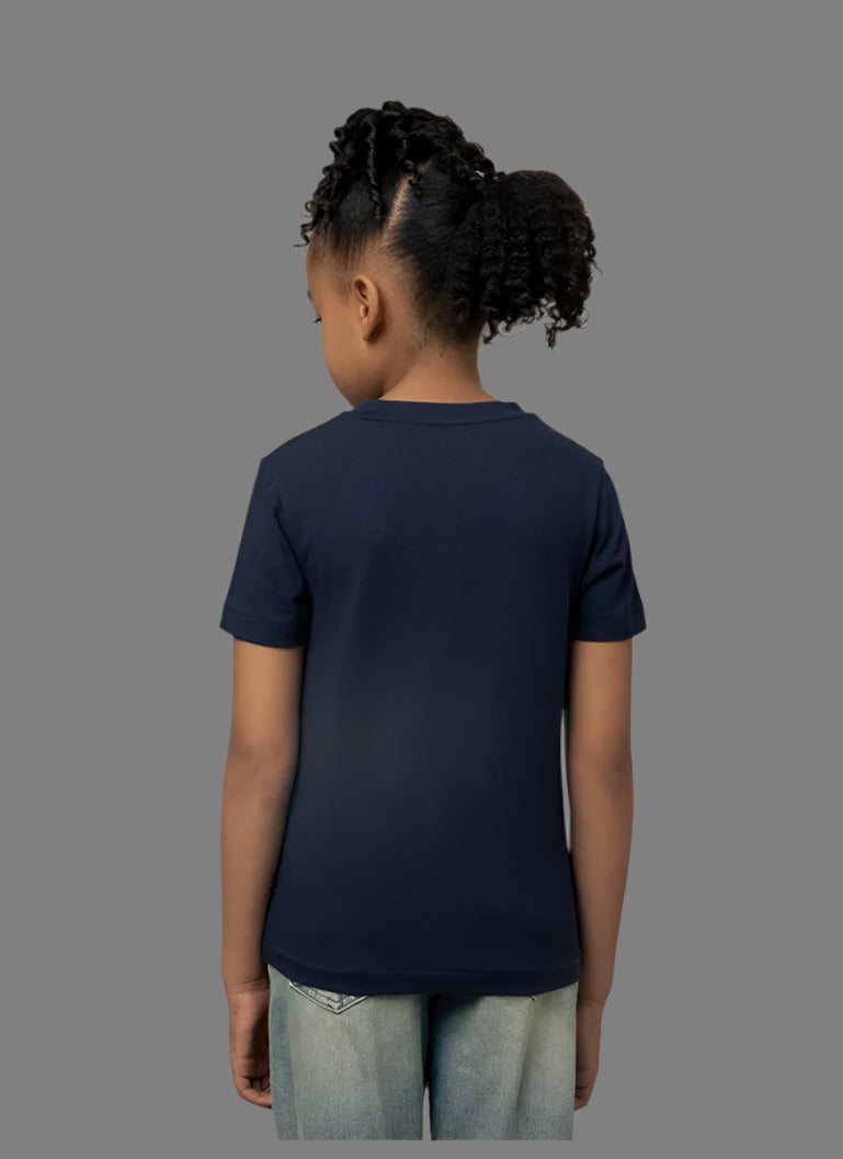 Girls Kelly Short Sleeve Tee (Navy)