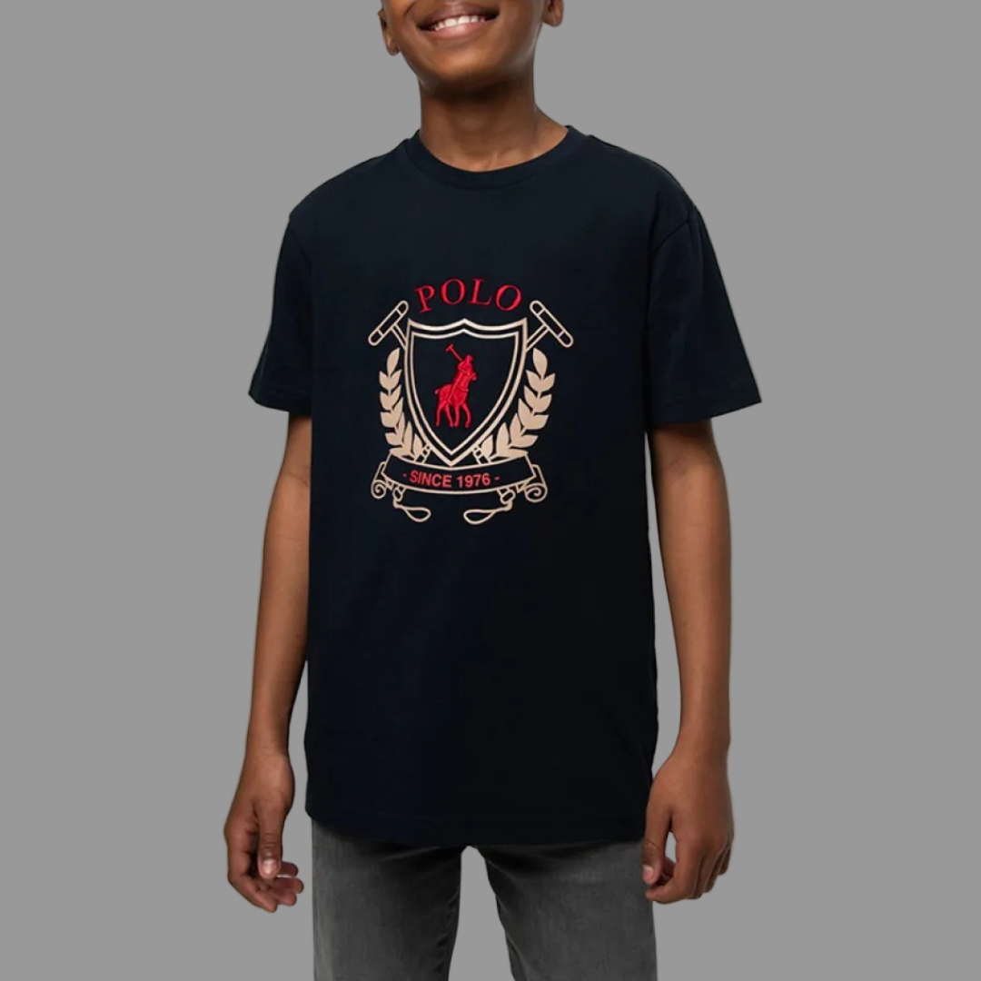 Boys Cory Crested Short Sleeve T-shirt