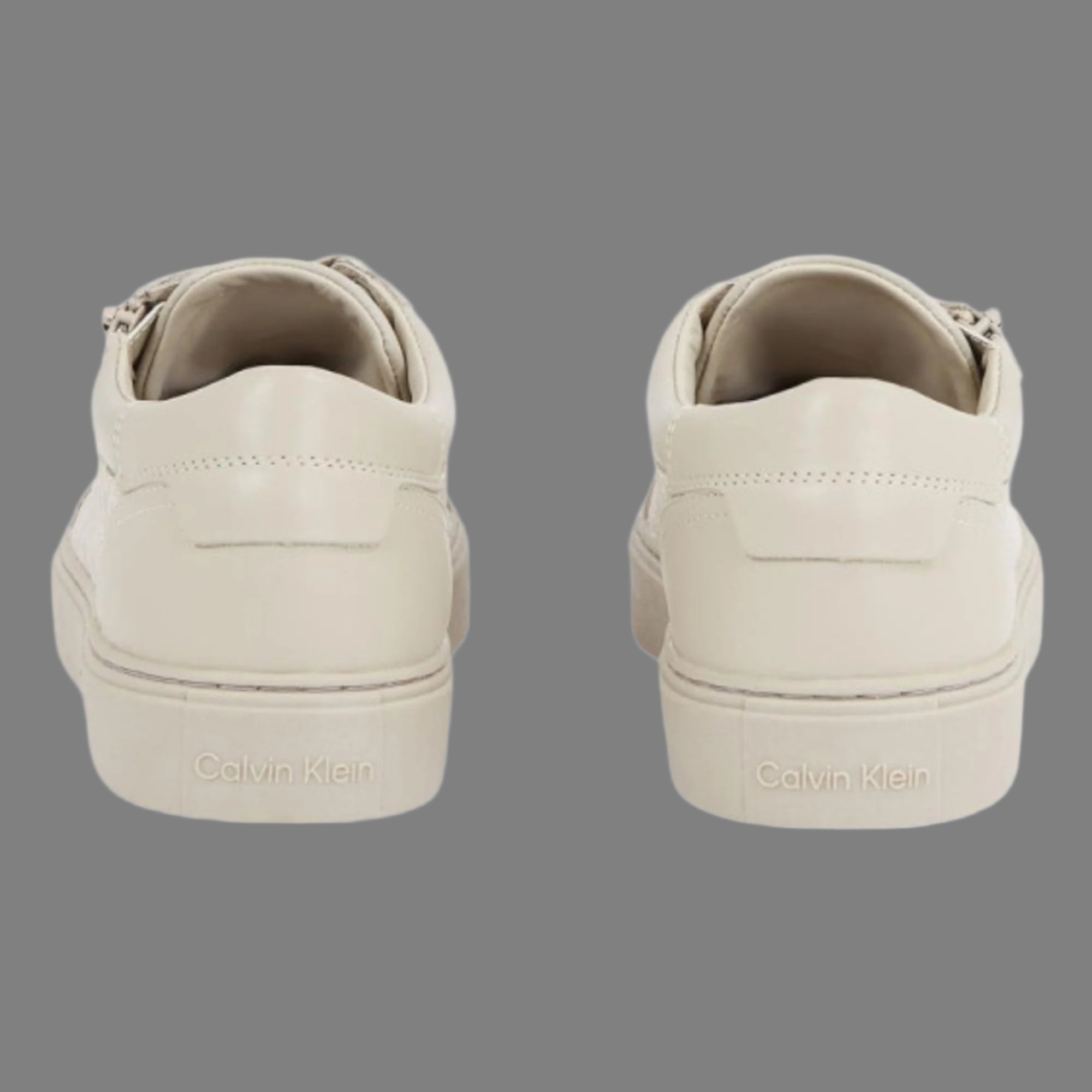 Low Top Lace Up W/Zip Mono - Outline Mono (Beige)