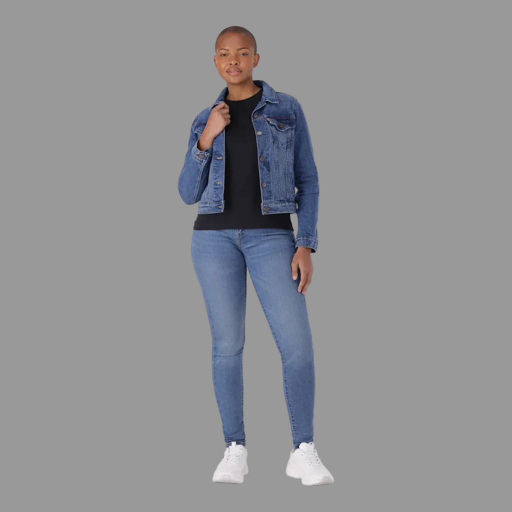 Curvy High-Rise Super Skinny - MED INDIGO