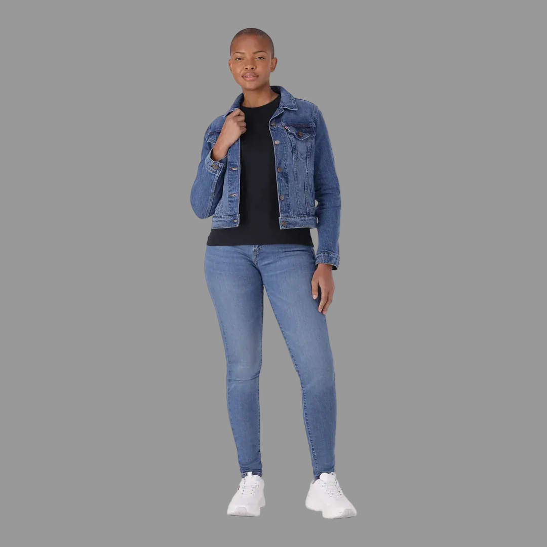 Curvy High-Rise Super Skinny - MED INDIGO