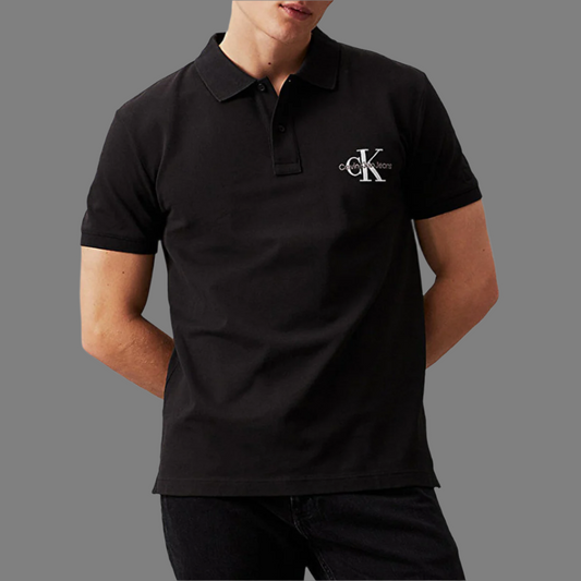 Polo Neck Tee (Black)