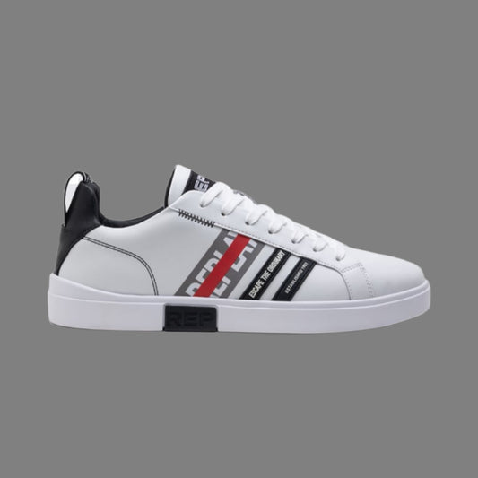 Poly Stripes L Sneaker (White)