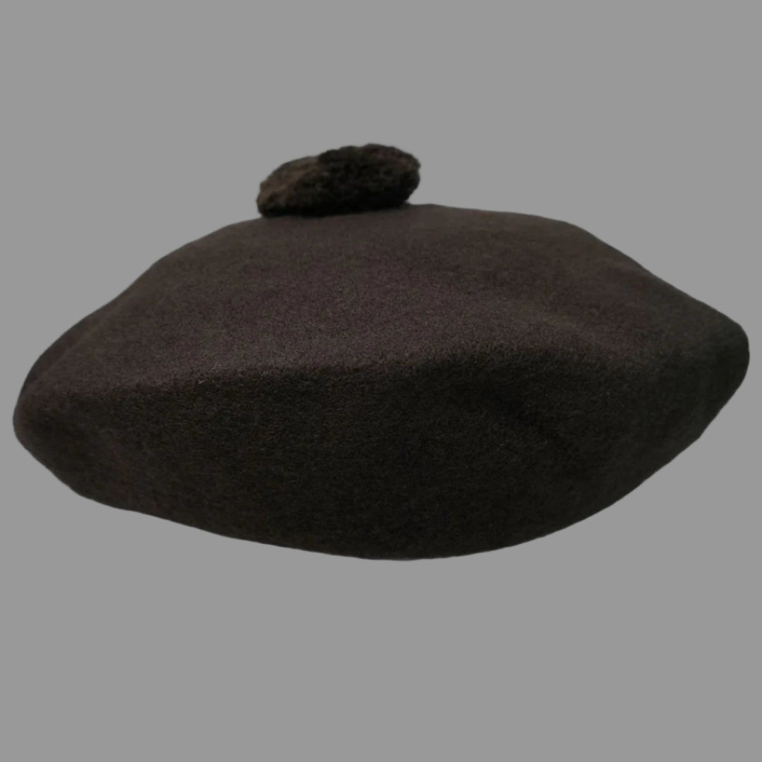 Bostonian Beret Pom Pom (Brown)