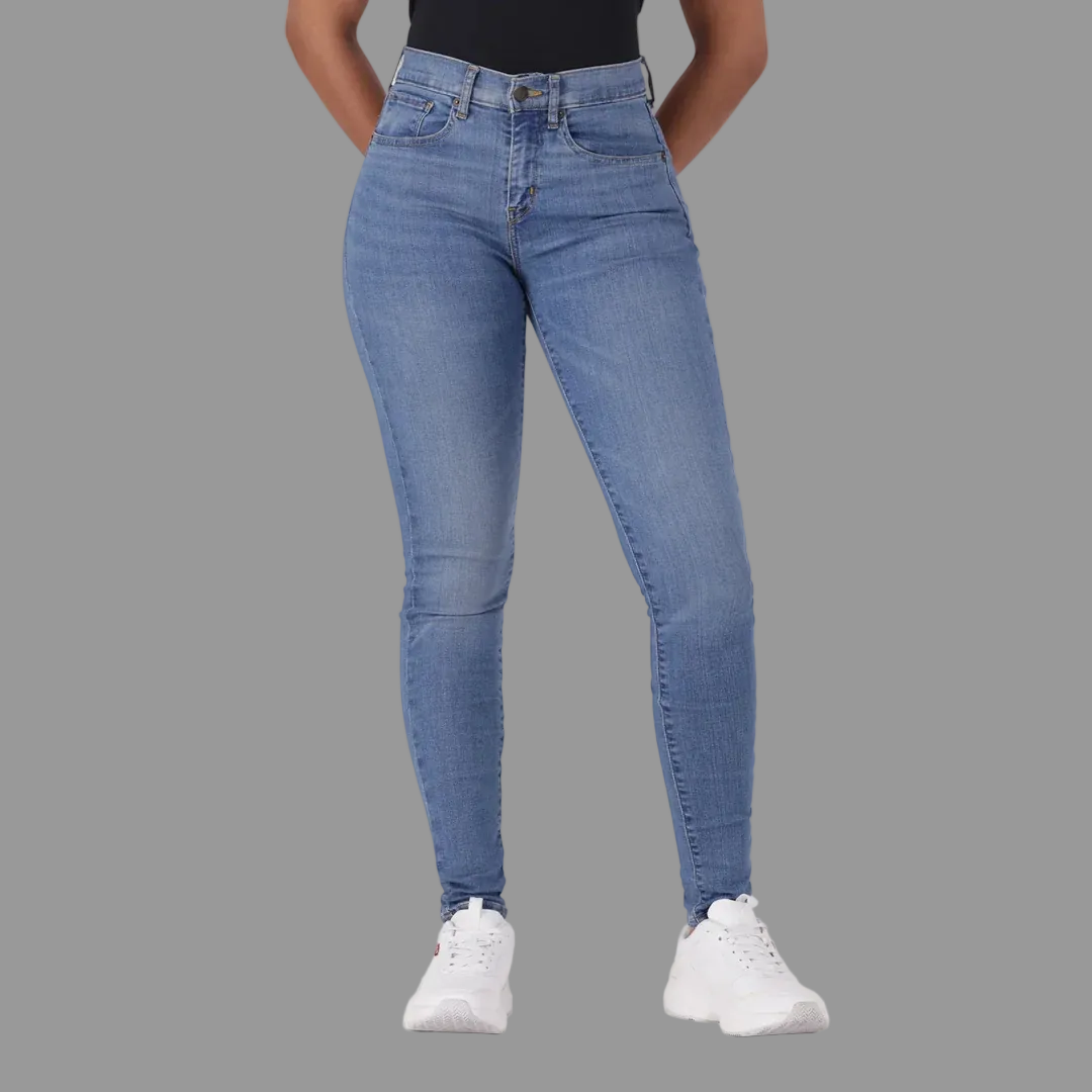 Curvy High-Rise Super Skinny - MED INDIGO