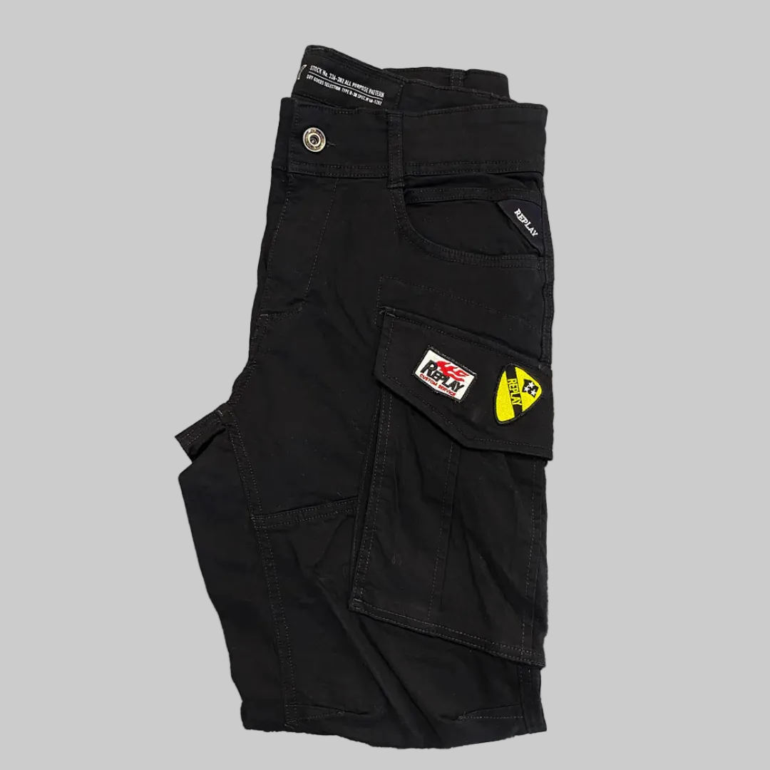 Mens 098 Cargo Pants Black