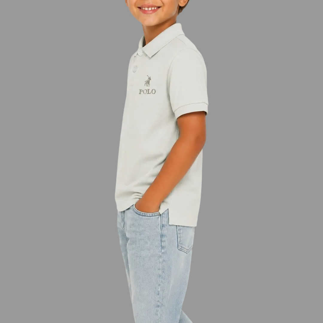 Boys Aakil Side Tape Short Sleeve Golfer
