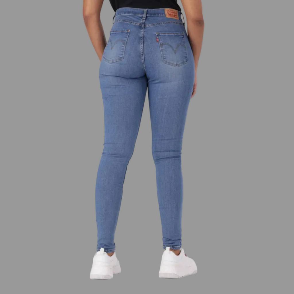 Curvy High-Rise Super Skinny - MED INDIGO