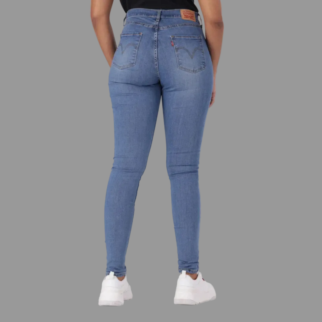 Curvy High-Rise Super Skinny - MED INDIGO