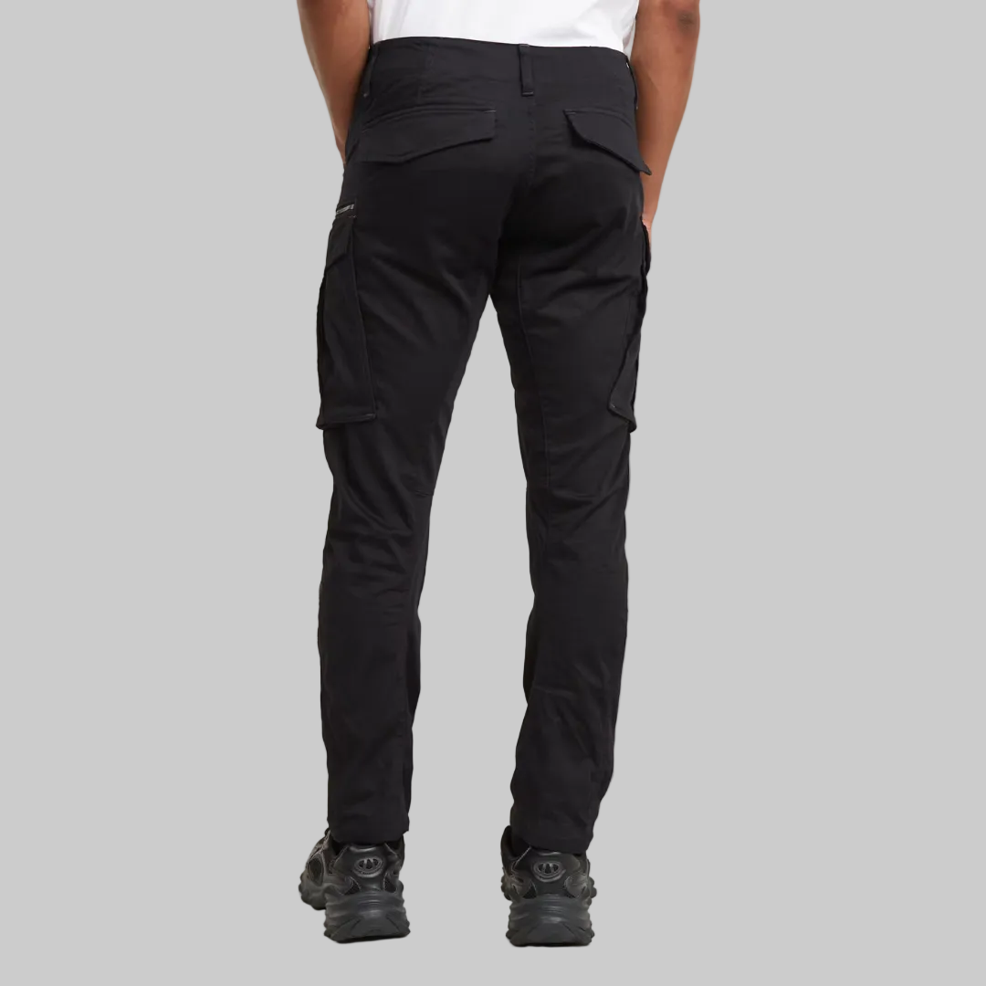 Rovic Zip 3D Regular Tapered Pants Black