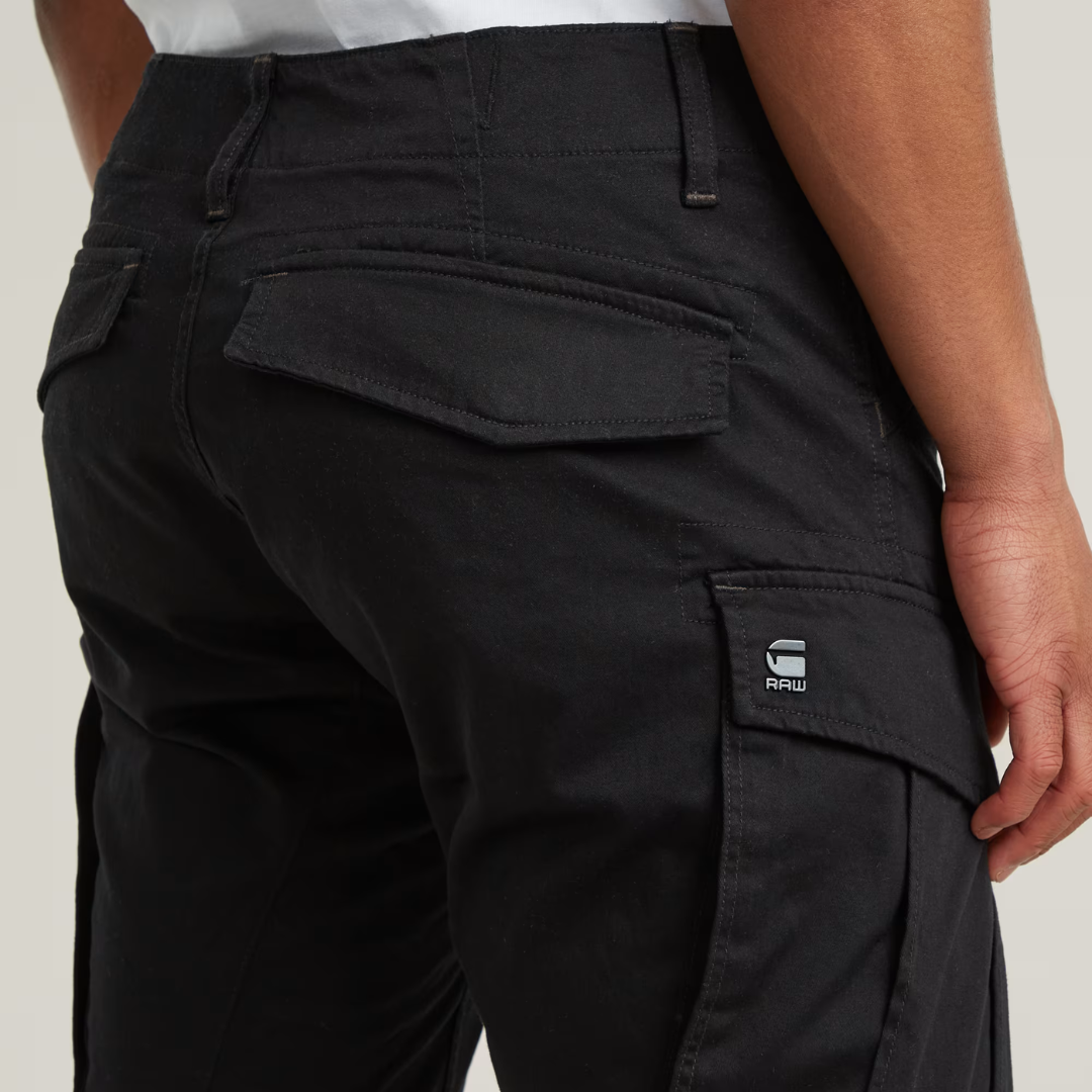 Rovic Zip 3D Regular Tapered Pants Black