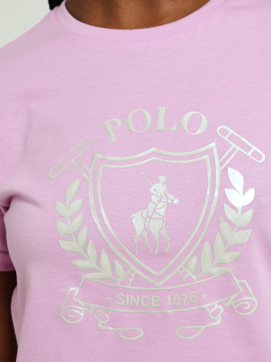 Girls Daniella Short Sleeve Printed Tee (Orchid Pink)