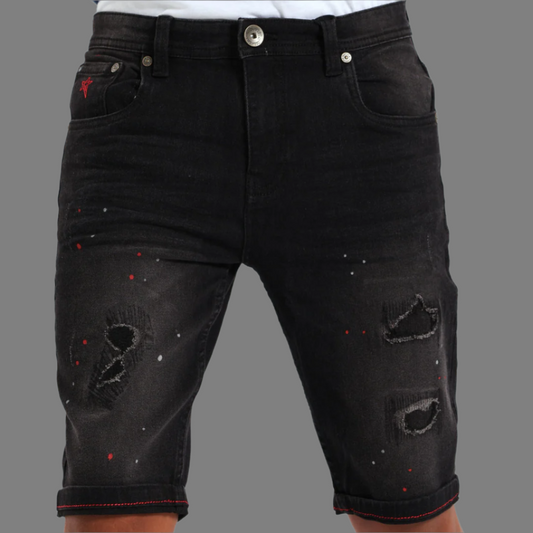 Boys Captain Denim Short (Black)