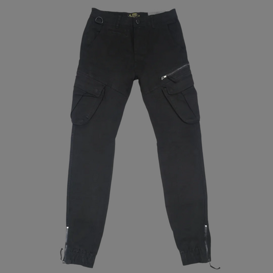 Giovani Combat Cargo Pants (Black)