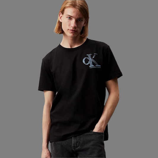 Black Meta Monogram T-Shirt (Black)