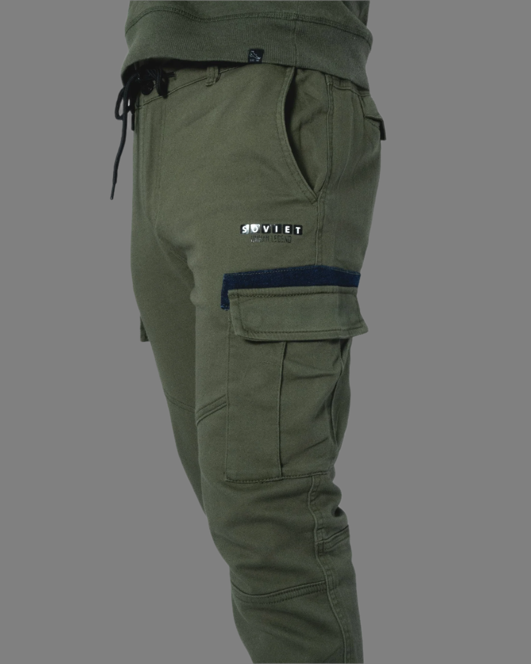 Largo Slim Leg Cargo Pants (Fatigue)