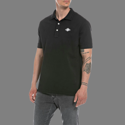 Solid Colored Polo Shirt (Black)
