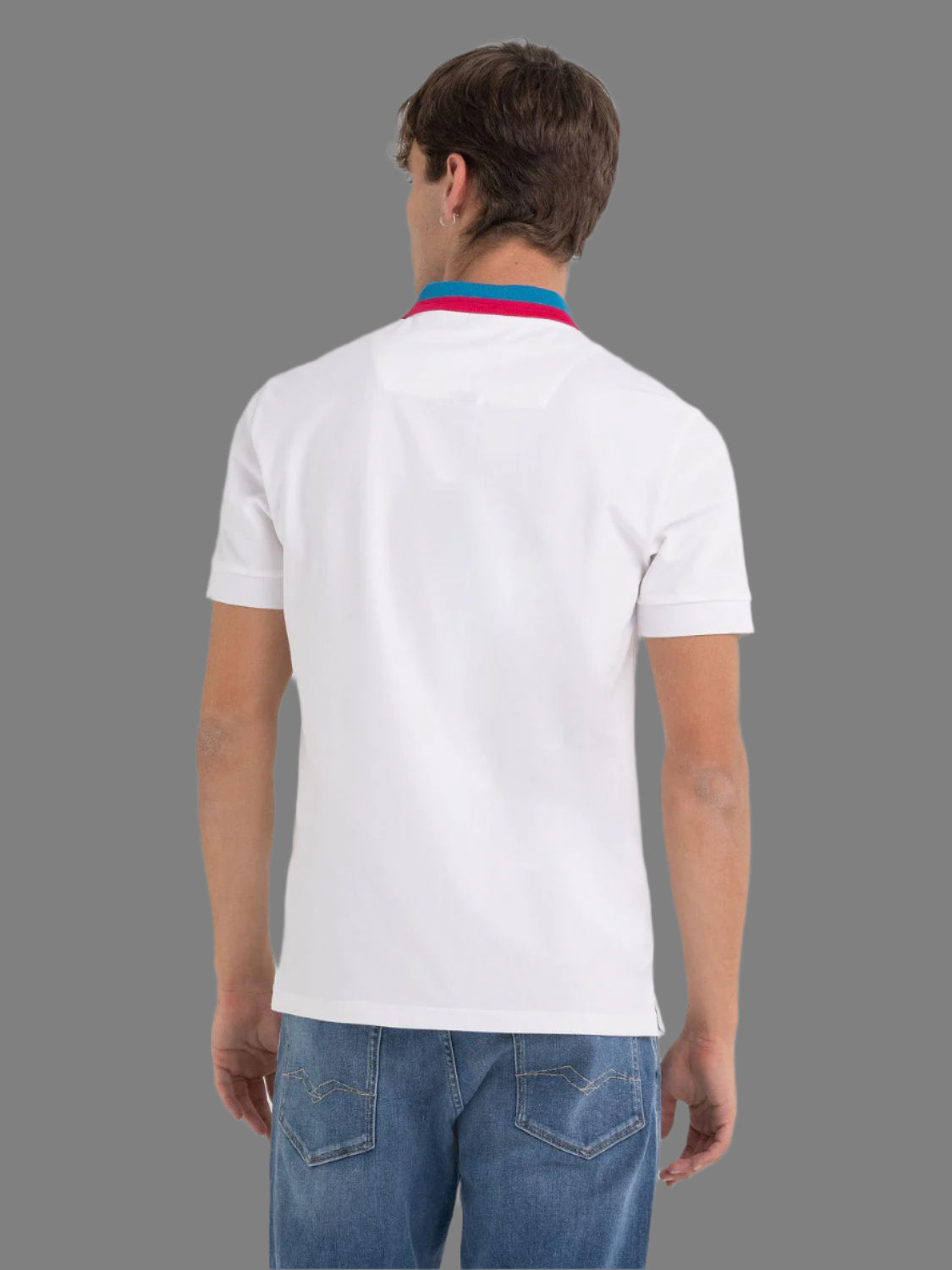 Piquet Polo Shirt With Contrasting-Colored Edges