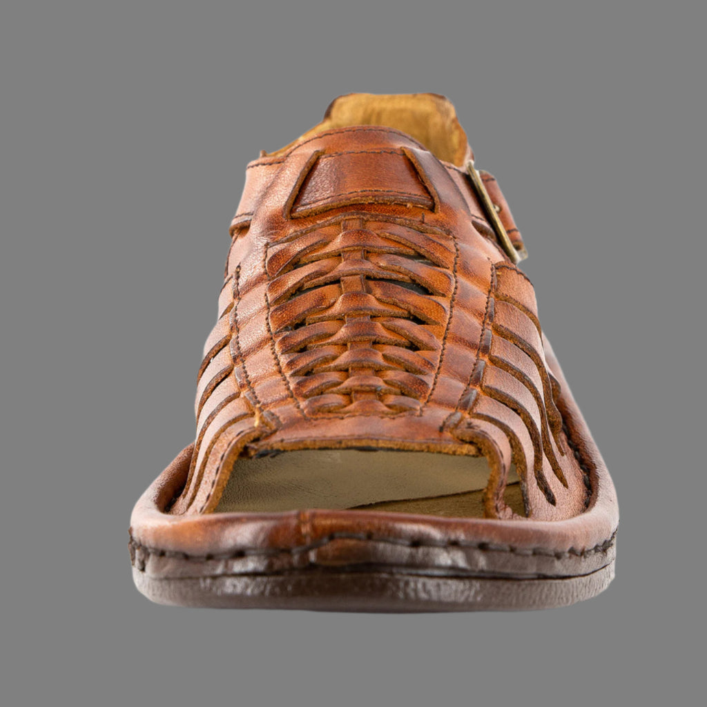 Kgosi : Leather Sandal in Terracotta Buffalo Leather