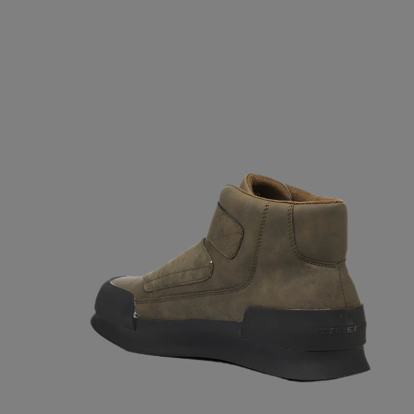 Valentino 26 Faux Nub Boot (Olive)