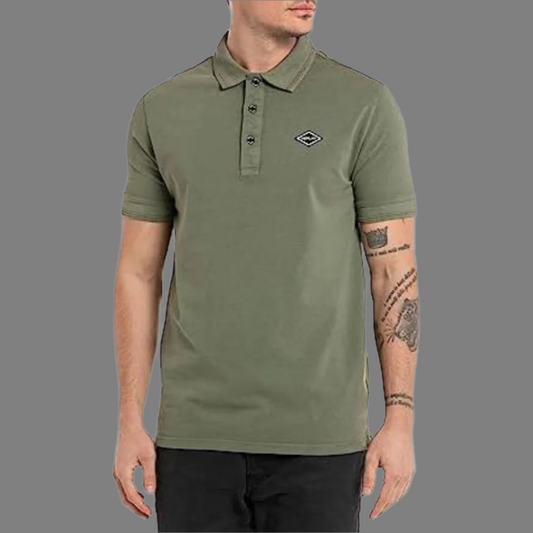 Solid Colored Polo Shirt (Army Green)