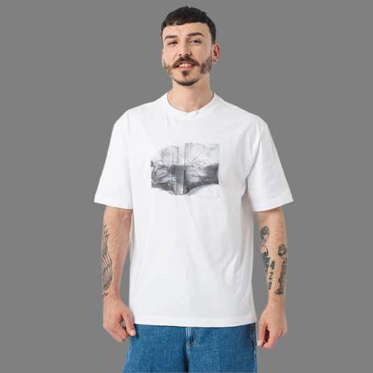 Embossed Euphoric Monogram T-Shirt (White)