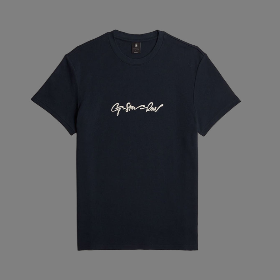 G-Script T-Shirt (Dk Blue)