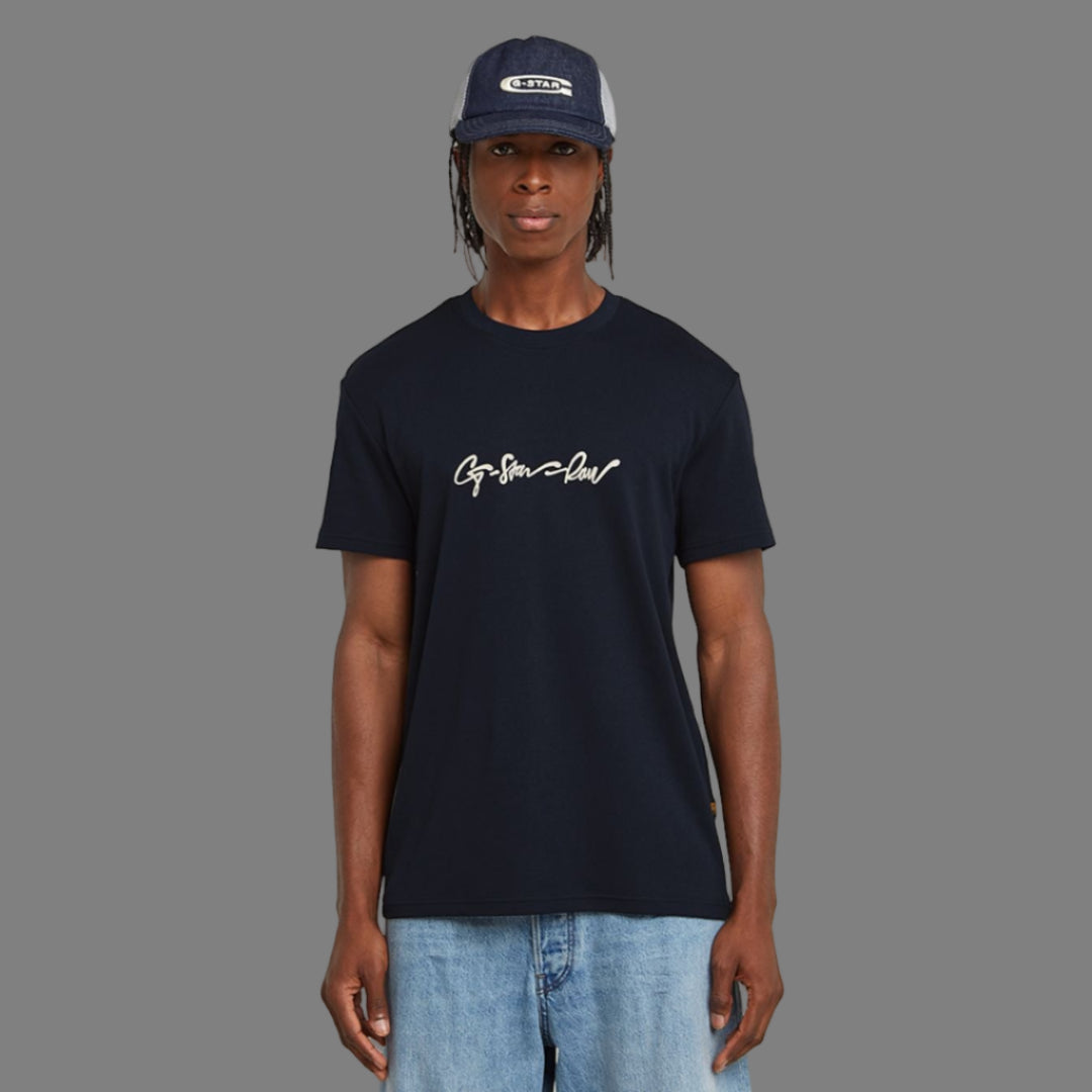 G-Script T-Shirt (Dk Blue)