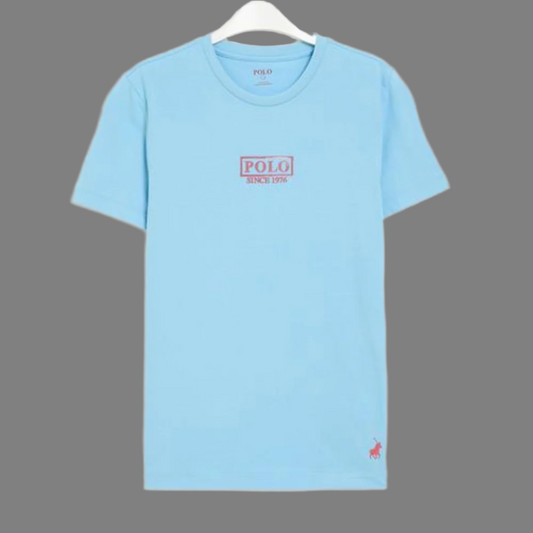 Boys Gary Printed Short Sleeve Tee (Blue)