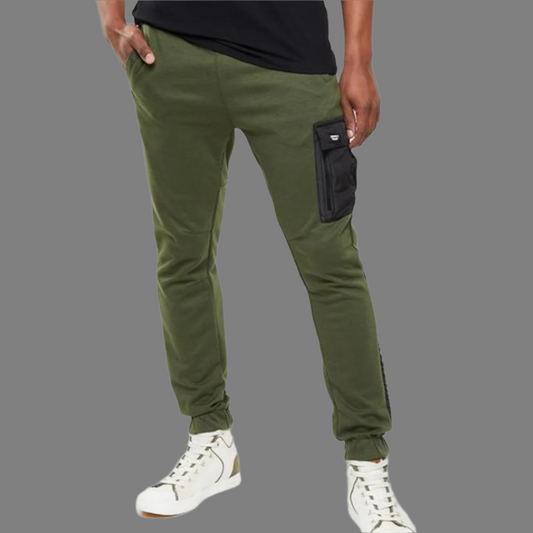 Boys Harden track pants (Olive)