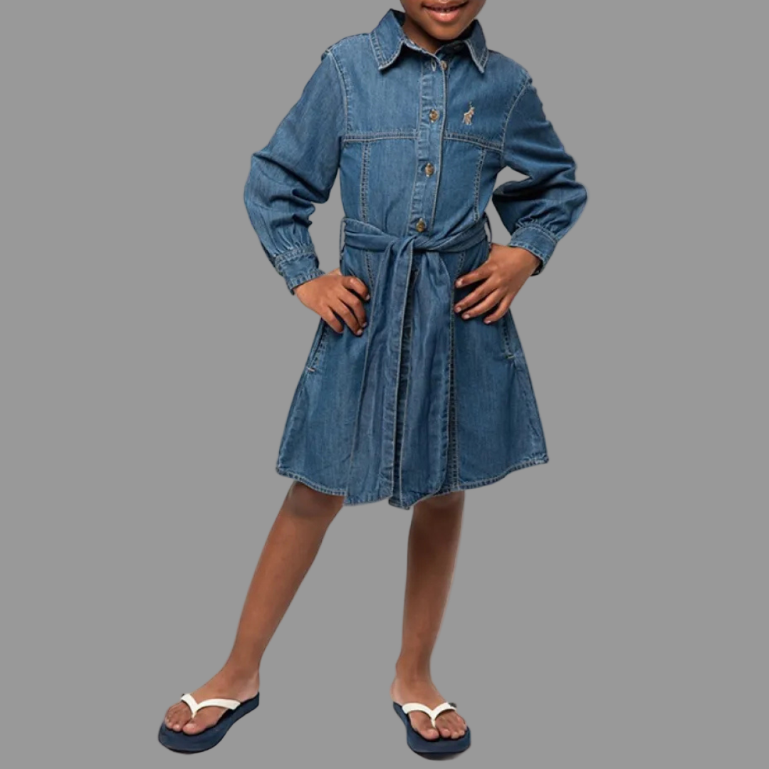 Girls Naomi Long Sleeve Dress