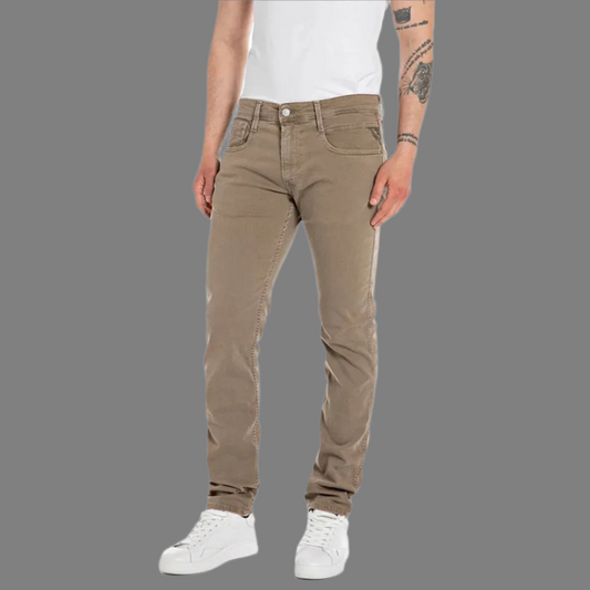 Anbass Slim-Fit Jean (Beige)